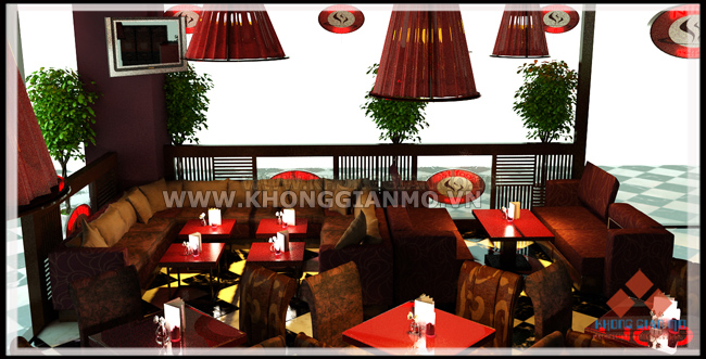 Thiet ke quan cafe Nino tại trung tâm thương mại Royal City-v3